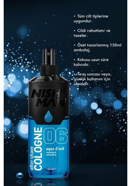 Tıraş Sonrası Kolonya - Aqua D’asil No.6 - Special Edition 150 ml