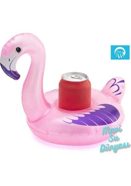 Şişme Deniz Bardaklık, Havuz Bardaklık Açık Pembe Desenli