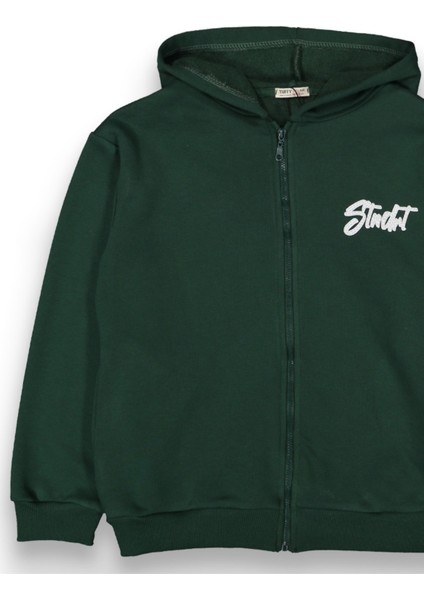 Erkek Çocuk 3 Iplik Oversize Kapşonlu Kolej Ceket modelleri