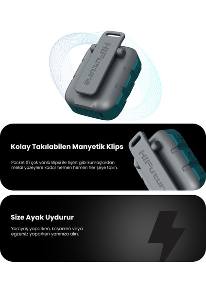 Pocket S Kablosuz Bluetooth Mini Hoparlör Siyah