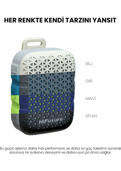Pocket S Kablosuz Bluetooth Mini Hoparlör Siyah