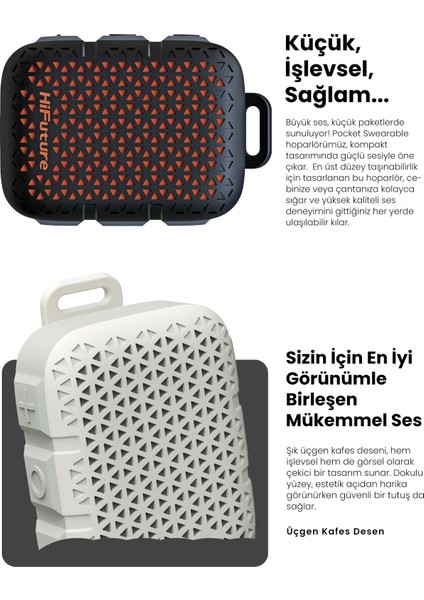 Pocket S Kablosuz Bluetooth Mini Hoparlör Siyah