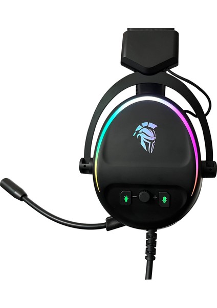 Zen Aura Hi-Fi 7.1 Surround 50MM Sürücü Enc Mikrofon (Gürültü Engelleyici) USB Rgb Gaming Oyuncu Kulaklığı - Siyah