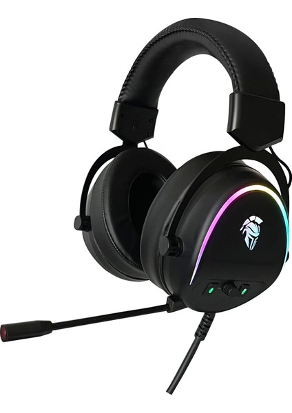 Zen Aura Hi-Fi 7.1 Surround 50MM Sürücü Enc Mikrofon (Gürültü Engelleyici) USB Rgb Gaming Oyuncu Kulaklığı - Siyah