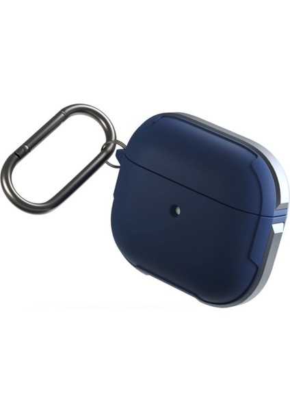 Airpods 3 (3.Nesil) Kılıf Valencia Serisi Aliminyum Iskelet Microrepel Kablosuz Şarj Destekli