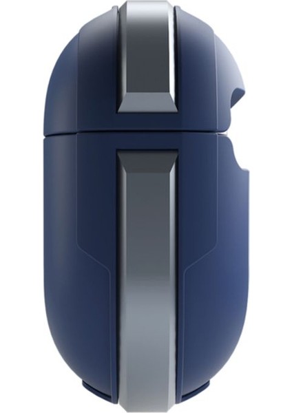 Airpods 3 (3.Nesil) Kılıf Valencia Serisi Aliminyum Iskelet Microrepel Kablosuz Şarj Destekli
