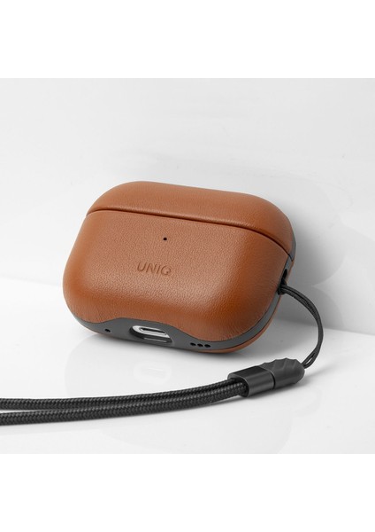 Airpods Pro 2 (2.nesil) Kılıf Terra Serisi Hakiki Deri Kablosuz Şarj Destekli Koruma