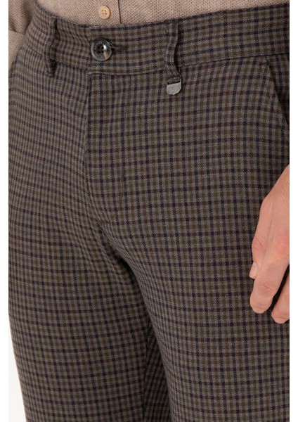 U.S. Polo Assn. Erkek Mor Pantolon (Kanvas-Chino) 50291198-VR038