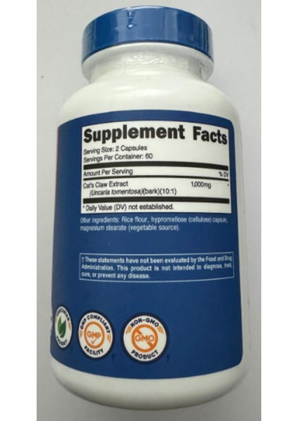 Cat's Claw 1000MG, 120 Capsul