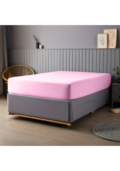 Pamuk 62 Tel Okotex Sertifikalı 80 x 180+30 cm Yükseklik Tek Kişilik Lastikli Çarşaf