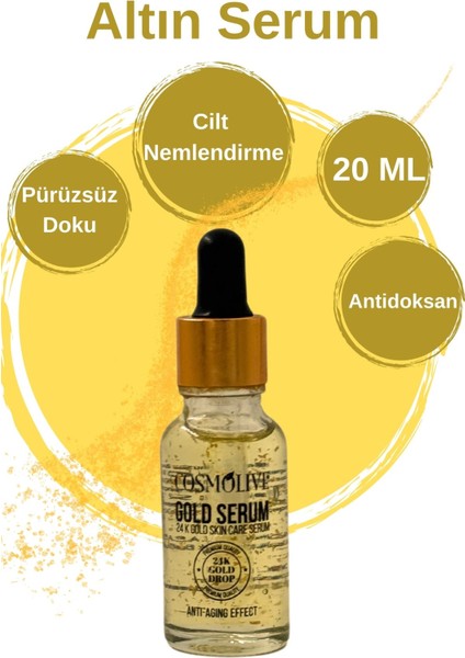 24K Altın Cilt Bakım Serumu 20 ml