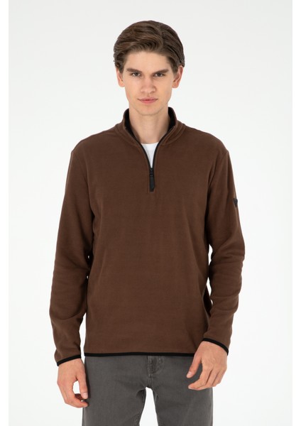 U.S. Polo Assn.  Erkek Kahverengi Sweatshirt 50298085-VR029