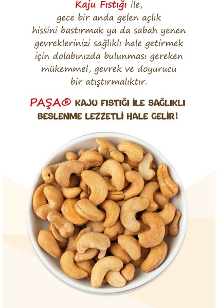 Paşa Kuruyemiş Kaju Fıstığı 40 gr x 12 Adet (Toplam 480 gr)