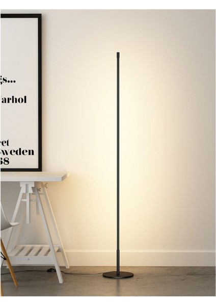 Düz / 150 cm / Lambader / Antrasit Gövde / 3 Renk Işık / 3 Yıl Garanti