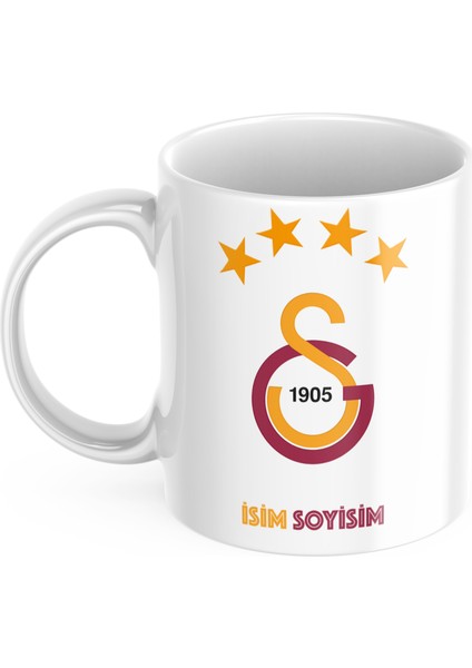 Galatasaray Tasarım Kişiye Özel Isimli Kupa Bardak