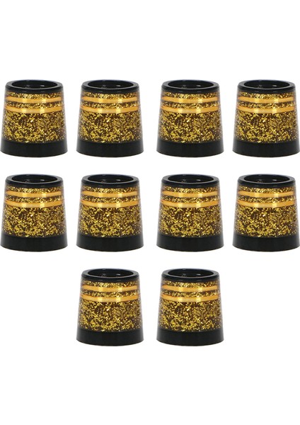 10 Golf Yüksükler Glitter 9.3X14X13.8MM Kollu Mil Altın (Yurt Dışından) modelleri