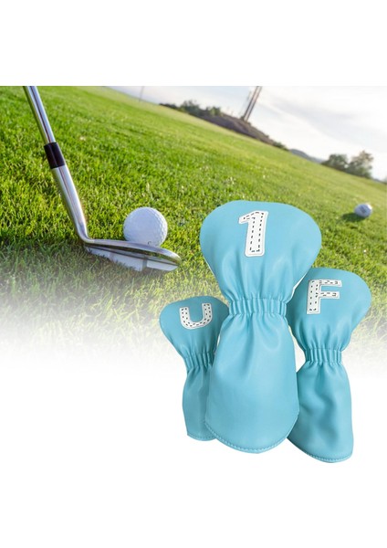 Fairway Woods Hybrids Boyunlu Golf Için 3x Pu Golf Kulübü Başörtüsü (Yurt Dışından) modelleri