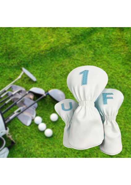 Fairway Woods Hybrids Boyunlu Golf Için 3x Pu Golf Kulübü Başörtüsü (Yurt Dışından) indirimleri