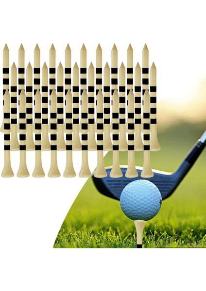 100 Taşınabilir Golf Tees Tırnak Açık Egzersiz Aksesuarları Eğ 83MM (Yurt Dışından) modelleri