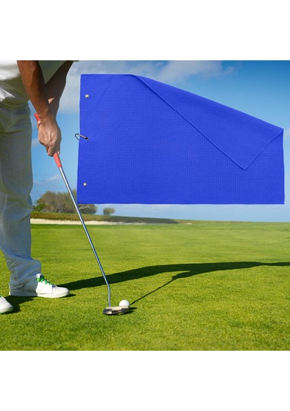 Golf Havlusu Taşınabilir Ter Klipsli Golf Havlusu Parlak Mavi (Yurt Dışından) fırsatları