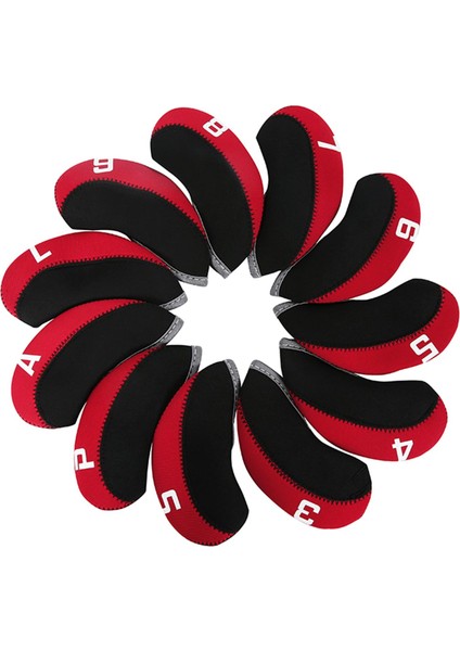 11 Adet Golf Demir Başörtüsü Koruyucu Kılıf 4-9,p,s,a,l Neopren Golf Sopaları Kırmızı (Yurt Dışından) fırsatları