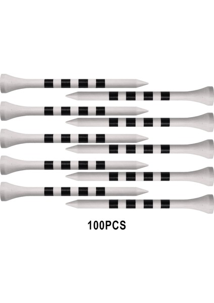 100 Paket Bambu Golf Topluğu Çeği Dayanıklı Yüksek 70MM (Yurt Dışından) fırsatları