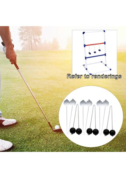 Merdiven Bolas Topları, 6 Paket Gerçek Golf Atma Topu Merdiven Siyah ve Beyaz (Yurt Dışından)