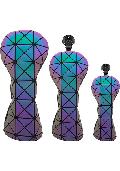 Golf Baş Örtüleri Taşınabilir Dayanıklı Pu Golf Kulübü Kafa Kapağı Seyahat Için 3 Paket 13UT Siyah (Yurt Dışından) fiyatları