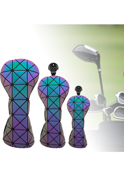 Golf Baş Örtüleri Taşınabilir Dayanıklı Pu Golf Kulübü Kafa Kapağı Seyahat Için 3 Paket 13UT Siyah (Yurt Dışından) fırsatları
