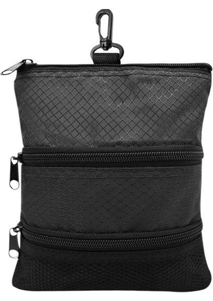 Golf Topu Saklama Çantası Tutucu Golf Topu Kılıfı Çok Amaçlı Taşıyıcı Konteyner Siyah (Yurt Dışından)