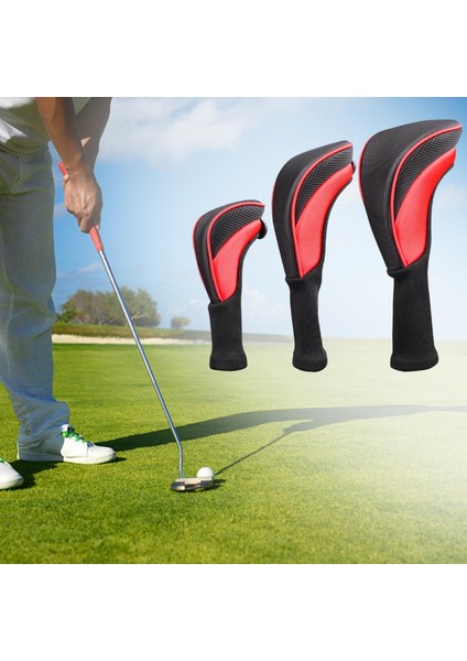 Golf Kulübü Baş Örtüsü Golf Kulübü Baş Örtüleri 1 3 5 7 x Fairway Kırmızı Için Etiketli Set (Yurt Dışından) modelleri