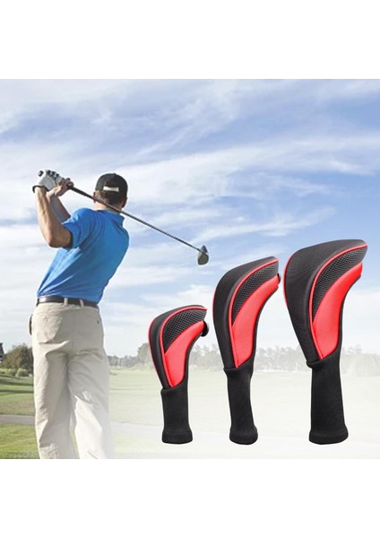 Golf Kulübü Baş Örtüsü Golf Kulübü Baş Örtüleri 1 3 5 7 x Fairway Kırmızı Için Etiketli Set (Yurt Dışından) fırsatları