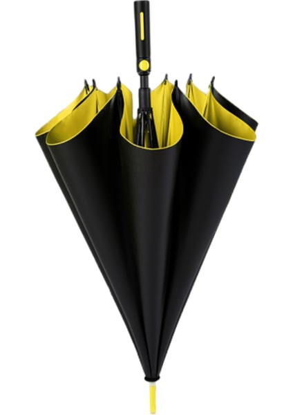 Uzun Saplı Şemsiye Düz Şemsiye Su Geçirmez Sarı (Yurt Dışından) modelleri