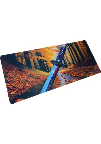 Kojiro 90X40CM 4mm Mikrofiber Yüzey / Kauçuk Kaymaz Zemin Dikişli Xxl Premium Mousepad