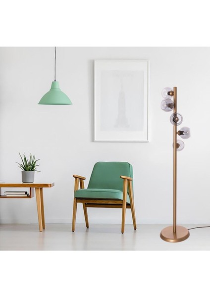 Minör 5'li Eskitme Füme Camlı Lambader modelleri