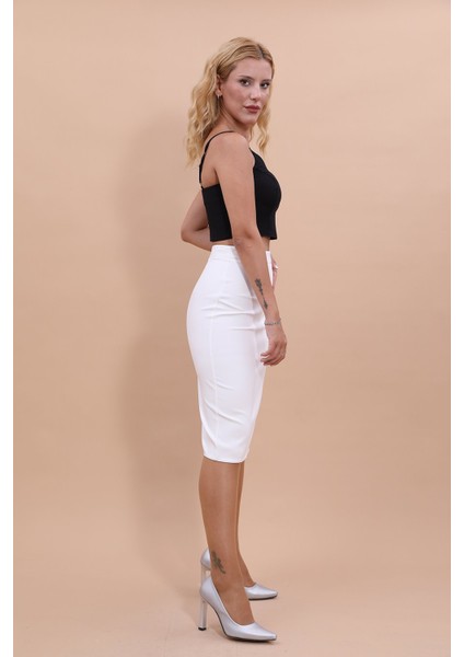 Düz Dar Etek-Beyaz fiyatları