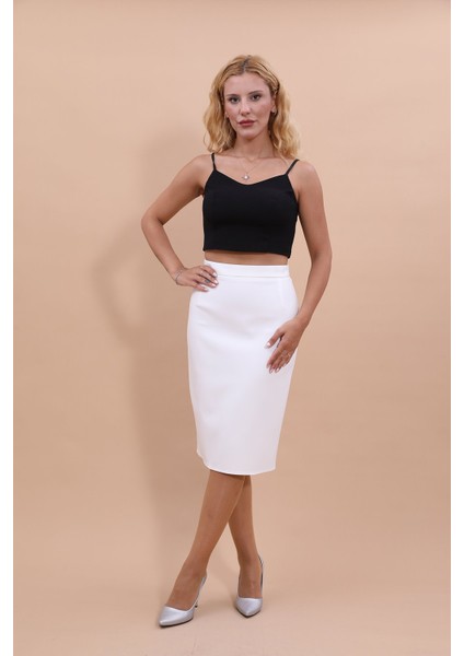 Düz Dar Etek-Beyaz indirimleri
