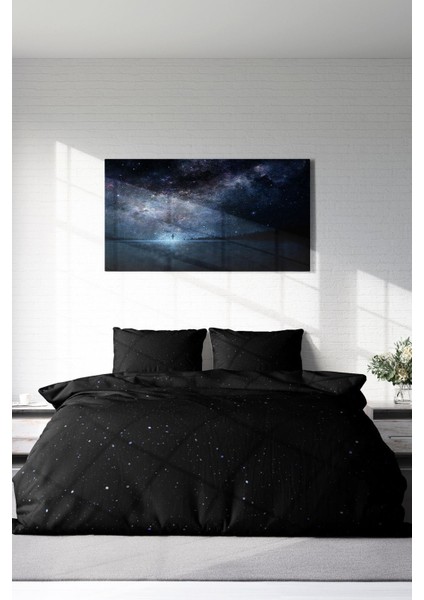 Çift Kişilik Sık Dokuma Pamuk Saten 3D Özel Tasarım Starly Night Nevresim Takımı fırsatları