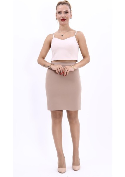 Yırtmaçlı Düz Dar Etek-Taş indirimleri