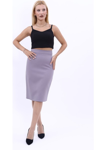 Düz Dar Etek-Antrasit