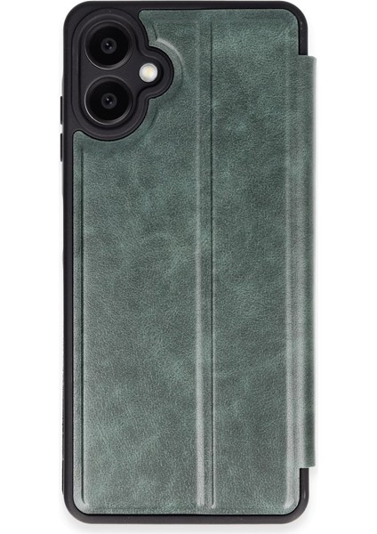 Samsung Galaxy A05 Kılıf Suni Deri Kartlıklı Standlı Flip Cover Kılıf