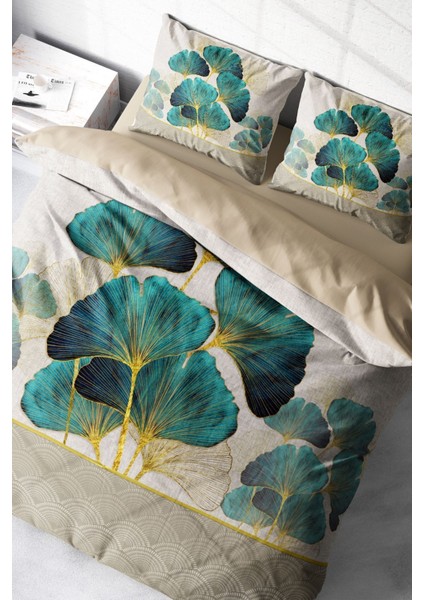 Luxury Leaves Linens Çift Kişilik Pamuk Saten Nevresim Takımı fiyatları