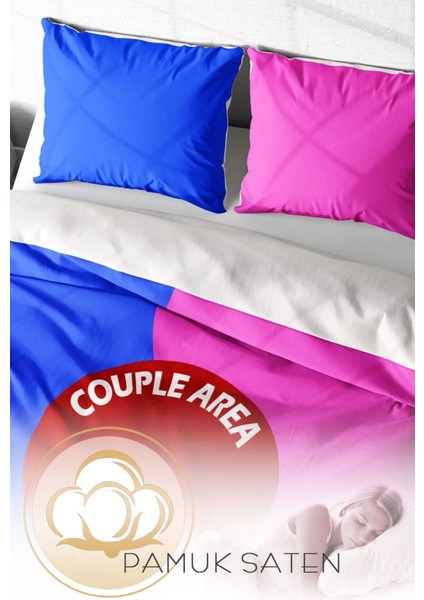 Çift Kişilik Sık Dokuma Pamuk Saten 3D Özel Tasarım Couple Area Nevresim Takımı fırsatları