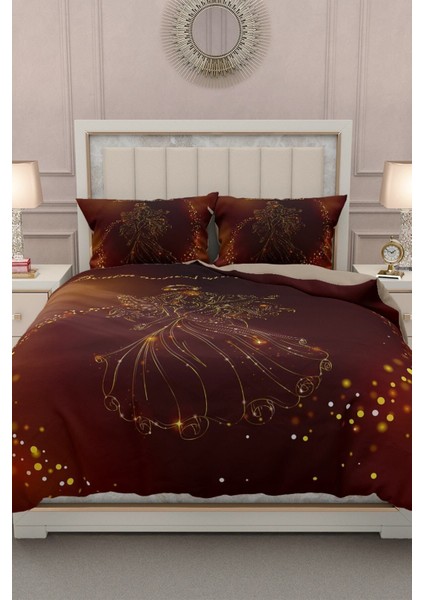 Çift Kişilik Lastikli Çarşaflı Pamuk Saten Anneler Günü Melek Annem Nevresim Takımı fiyatları