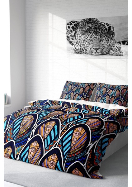 Çift Kişilik Sık Dokuma Pamuk Saten 3D Özel Tasarım Bohem Stil Nevresim Takımı fiyatları