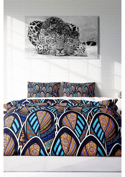 Çift Kişilik Sık Dokuma Pamuk Saten 3D Özel Tasarım Bohem Stil Nevresim Takımı modelleri