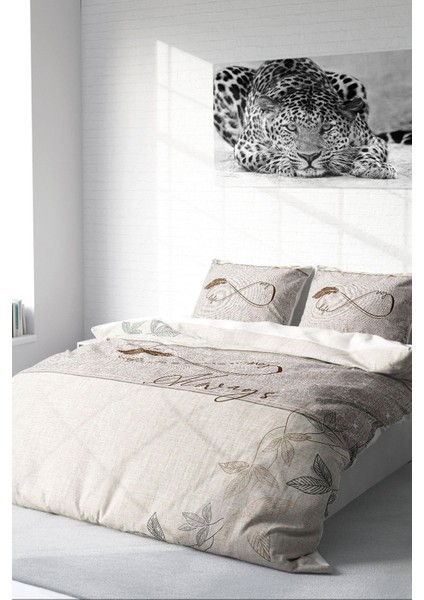 Çift Kişilik Sık Dokuma Pamuk Saten 3D Özel Tasarım Sonsuzluk Nevresim Takımı fiyatları