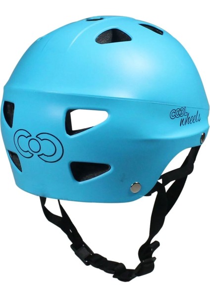 Mavi Erkek Çocuk Kaskı Spor Koruyucu Başlık Kaskı Kaykay Bisiklet Scooter Paten Için Kask Ayarlanabilir