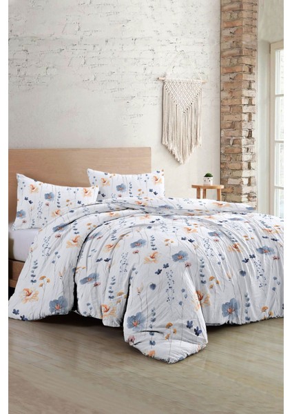Çift Kişilik Lastikli Çarşaflı Pamuk Saten Soft Floral Luxury Nevresim Takımı fiyatları