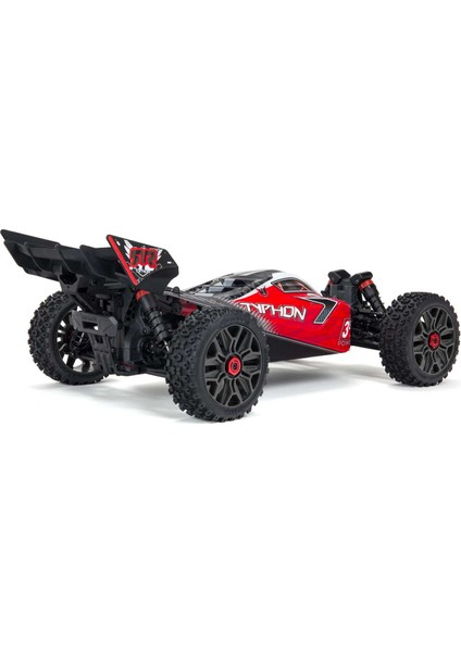 Arrma 1/8 Typhon 4x4 V3 3s Blx Brushless Buggy Rtr, Red